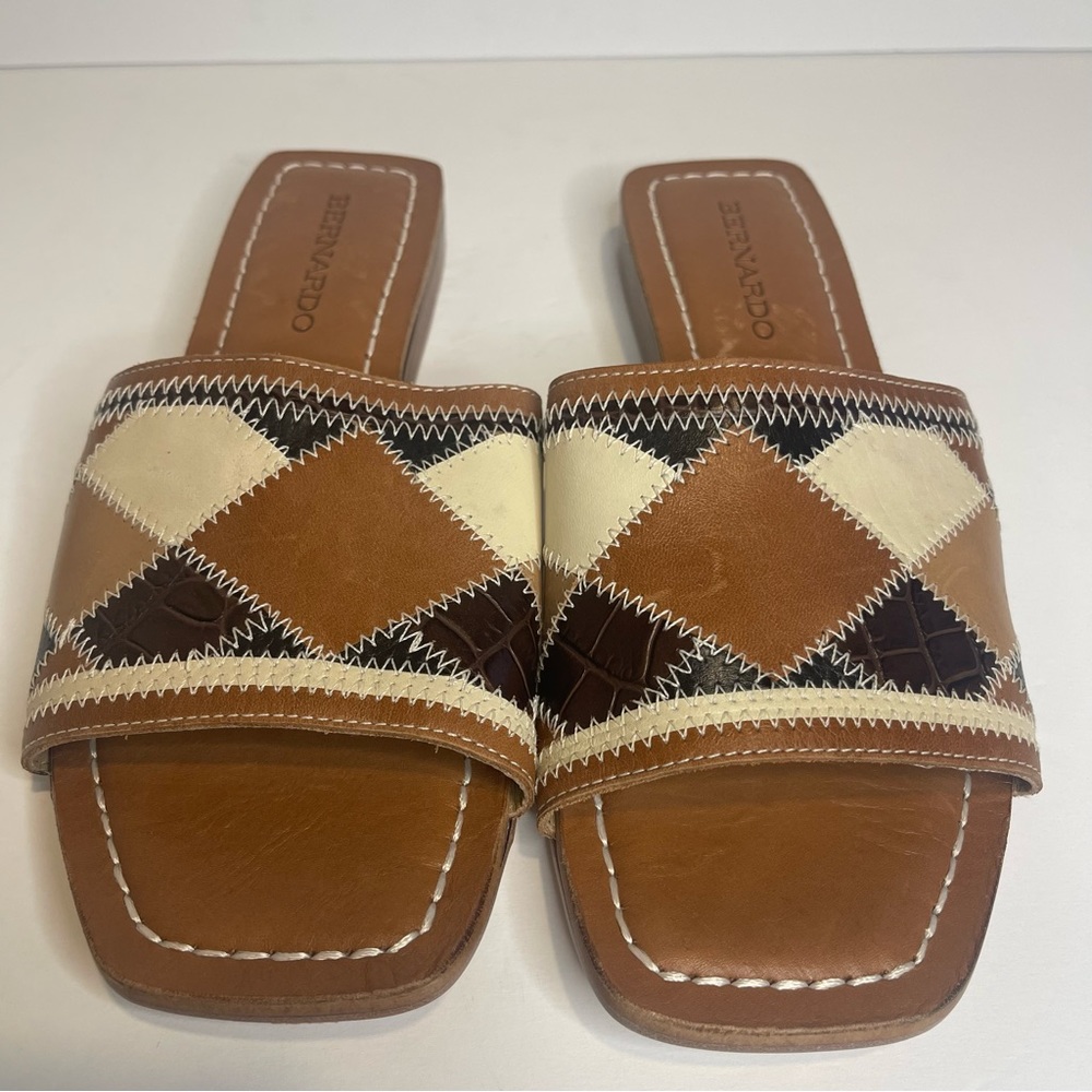 Bernardo Patchwork Obrie Sandals - image 2